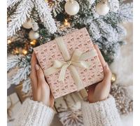 "Ho Ho Ho" Santa Wrapping Paper Sheet, Cute Santa Faces with Sunglasses, Ideal for Christmas & Fun Holiday Gifts - W161 (Medium Sheet - 42 x 58cm / 15.7" x 22.8" inches)