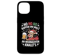 Ho Ho Hol mir mal ein Bier Rentier Spruch Lustig Weihnachts Case for iPhone 13
