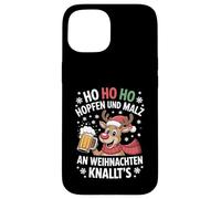 Ho Ho Hol mir mal ein Bier Rentier Spruch Lustig Weihnachts Case for iPhone 15