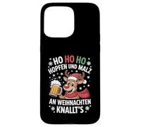 Ho Ho Hol mir mal ein Bier Rentier Spruch Lustig Weihnachts Case for iPhone 15 Pro Max