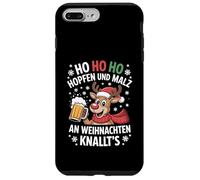 Ho Ho Hol mir mal ein Bier Rentier Spruch Lustig Weihnachts Case for iPhone 7 Plus/8 Plus