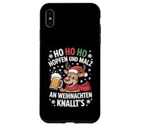 Ho Ho Hol mir mal ein Bier Rentier Spruch Lustig Weihnachts Case for iPhone XS Max
