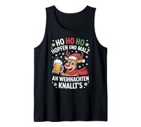 Ho Ho HOL mir mal EIN Bier Rentier Spruch Lustig Weihnachts Tank Top