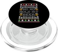 HO HO HOLD MY BEER! Funny Ugly Christmas Sweater Meme PopSockets PopGrip for MagSafe