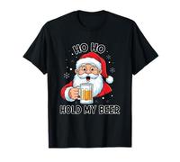 Ho Ho Hold My Beer Santa Claus Fun T-Shirt