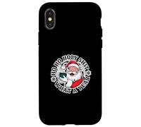 Ho Ho Holy Shit What a Year Funny Christmas Santa Case for iPhone X/XS
