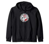 Ho Ho Holy Shit What a Year Funny Christmas Santa Zip Hoodie