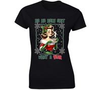 HO HO HOLY Shit What A Year Lover T-Shirt Humor Christmas Ladies Tee
