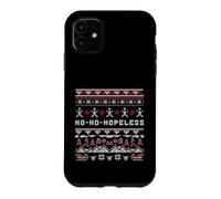 Ho-Ho-Hopeless Funny Christmas Humor Knit Pattern Design Case for iPhone 11