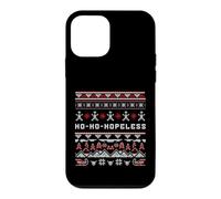Ho-Ho-Hopeless Funny Christmas Humor Knit Pattern Design Case for iPhone 12 mini