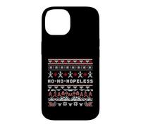 Ho-Ho-Hopeless Funny Christmas Humor Knit Pattern Design Case for iPhone 14