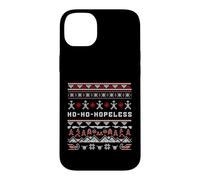 Ho-Ho-Hopeless Funny Christmas Humor Knit Pattern Design Case for iPhone 14 Plus