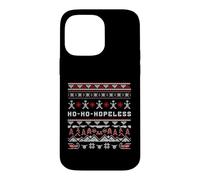 Ho-Ho-Hopeless Funny Christmas Humor Knit Pattern Design Case for iPhone 14 Pro Max