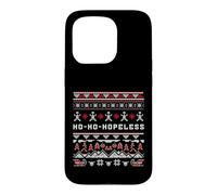 Ho-Ho-Hopeless Funny Christmas Humor Knit Pattern Design Case for iPhone 15 Pro