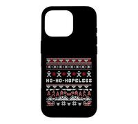 Ho-Ho-Hopeless Funny Christmas Humor Knit Pattern Design Case for iPhone 16 Pro