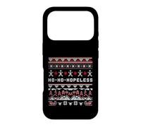 Ho-Ho-Hopeless Funny Christmas Humor Knit Pattern Design Case for iPhone 17 Pro