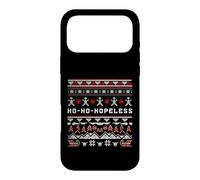 Ho-Ho-Hopeless Funny Christmas Humor Knit Pattern Design Case for iPhone 17 Pro Max