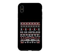 Ho-Ho-Hopeless Funny Christmas Humor Knit Pattern Design Case for iPhone XS Max