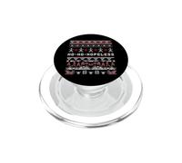 Ho-Ho-Hopeless Funny Christmas Humor Knit Pattern Design PopSockets PopGrip for MagSafe