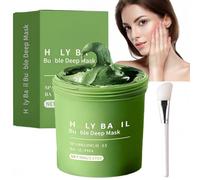 Ho/ly Ba/sil Bub/ble Clay Mask,Deep Cleansing Face Mask,Hydrating Face Sheet Mask,Skin Renewal,for Oil Control & Skin Glow,Skin Hydrating,Safe and Natural Ingredients,Easy to Operate,Gentle,Brush