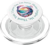 Ho’oponopono Mantra Meditation Forgiveness Ocean PopSockets PopGrip for MagSafe
