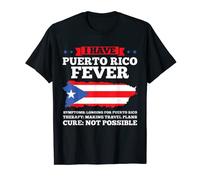 Ho Puerto Rico Symptoms Fever Latin Flag T-Shirt