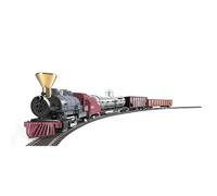 HO Scale 1:87 0-4-0 Old Time Steam Locomotive Model Train Set, Electric Train with Metal Track, Speed Controller & 3 Carriages for Hobbyists