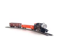HO Scale 1:87 Electric Train Sets, Black Locomotive Trainset with Remote Control Track Power Pack and Speed Controller Ages 14+