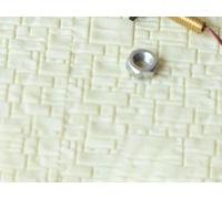 HO Scale 4 Pack LED Yard Light Model Train Lamp Posts Powered by 3V DC with Resistors for 9V to 16V DC, Suitable for OO/HO Scale Railroad Layouts (A)