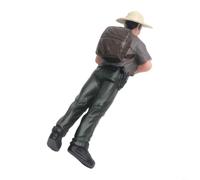 HO Scale Model Train Figures, Painted Farmer and Shepherd Standing People for Railroad Layouts, Realistic PVC Accessories for Farm and Countryside Dioramas(ZQ373)
