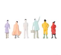 HO Scale Painted Figures Pack 400 Pcs of Diverse Model People for Train Stations and Diorama Projects