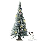 HO Snow covered Xmas Tree & LED Lights Busch 5409