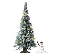 HO Snow covered Xmas Tree & LED Lights Busch 5409