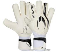 HO Soccer Guerrero Pro Roll/Neg Aqua Junior Goalkeeper Gloves Size 6 White