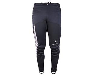 HO Soccer Icon - Men's Padded Long Goalkeeper Trousers Black/White