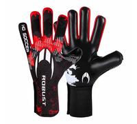 HO Soccer Robust Red Unisex Kids Goalkeeper Gloves, Black/Red, Size 4