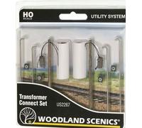 BNIB OO / HO Gauge Woodland Scenics Wired Electricity Poles -Choose From 3 Packs
