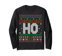 Ho Ugly Christmas Sweaters Where's My Ho at Funny Santa Xmas Long Sleeve T-Shirt