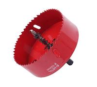 HO2NLE 100mm Hole Saw M42 Bi Metal Hole Saws for Wood Heavy Duty Hole Cutter Drill Bit with Hole Saw Arbor for Plastic, Drywall, Iron Aluminum, Tubes, Fiber Panels, Plasterboard Soft Metal Sheet