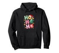 Ho3 Christmas Colorful Costume Cookie Santa Lover Family Kid Pullover Hoodie