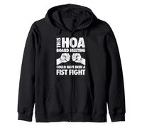 HOA President Funny Anti Home Owners Association Zip Hoodie