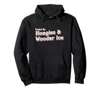 Hoagies And Wooder Ice Philly Native Retro Distressed Delco Pullover Hoodie