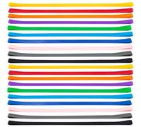 HoAhaMay 20 pcs Large Silicone Rubber Bands, Wide Household Colourful Elastic Bands, Reusable Colourful Powerful Rubber Bands for Office,Home and School Supplies,Books Notebooks and Crafts(10 Colours)