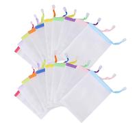 HoAhaMay 20 Pcs Mesh Soap Saver Pouch, Soap Saver Bag with Drawstring Mesh Soap Bag, Soap Bag Soft for Shower, Exfoliating Soap Saver Pouch Net Bags, for Bathing and Cleansing Tools, (Random Colours)