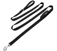 Hoanan 8ft Double Handle Traffic Dog Lead, Heavy Duty Tactical Dog Leash, Nylon Dog Training Leash with 2 Traffic Control Handle for Medium Large Breed Dogs