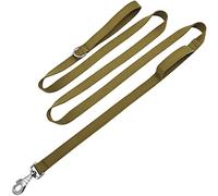 Hoanan 8ft Double Handle Traffic Dog Lead, Heavy Duty Tactical Dog Leash, Nylon Dog Training Leash with 2 Traffic Control Handle for Medium Large Breed Dogs