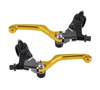 Hoandkp Handle Brake Levers Shorty Brake Lever & Clutch Lever for MTX200 MTX50 MTX80 P50 PC50 QA50 S65 Sport for S90 Super Cub 50 55 1960-1990 Motorcycle Clutch(Gold)