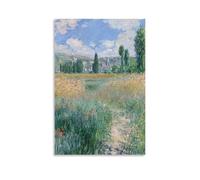 HOANGJUN Path on The Island Poster Claude Monet Canvas Print Impressionist Woodland Path Wall Art Poster, Home Decoration Painting ; Unframe; 20x30inch(50x75cm)