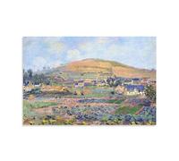 HOANGJUN Rouen Mountain at Spring Poster Claude Monet Canvas Print Impressionist Spring Landscape Wall Art Poster, Home Decoration Painting ; Unframe; 12x18inch(30x45cm)