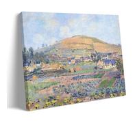 HOANGJUN Rouen Mountain at Spring Poster Claude Monet Canvas Print Impressionist Spring Landscape Wall Art Poster, Home Decoration Painting ; Frame; 08x12inch(20x30cm)